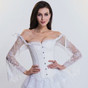 Corset Gothique Manches Longues En Dentelle Genesis