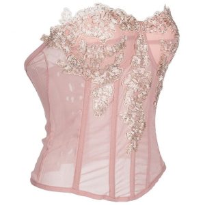 Corset Sexy Transparent Et Floral Frankie,  corset de femme