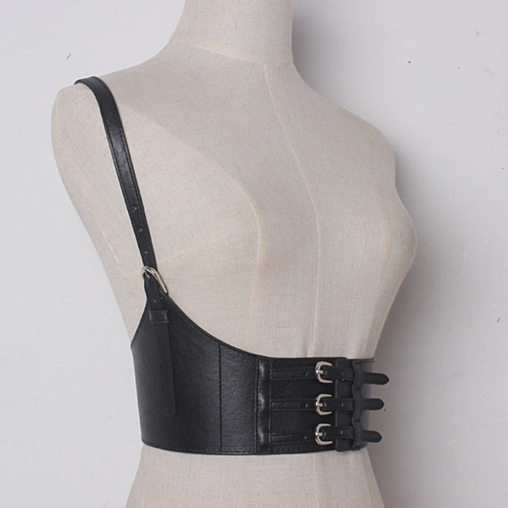 HTB1q3lpiL9TBuNjy1zbq6xpepXaV_79150135-b2d6-443a-95f6-a87129c63646 Ceinture Corset Cuir Noir (Lanière à l'épaule), corset cuir
