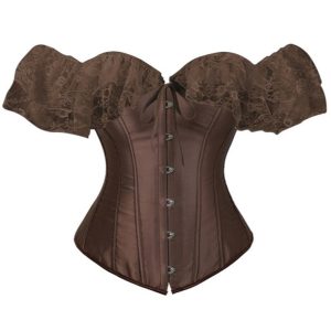 Corset Gothique Manches Courtes En Dentelle Drew