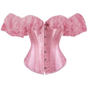 Corset Gothique Manches Courtes En Dentelle Isabela