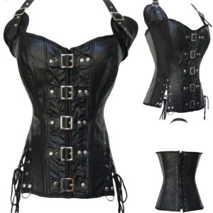Corset Steampunk Syle Pirate Grande Taille Averi,  corset steampunk boutique