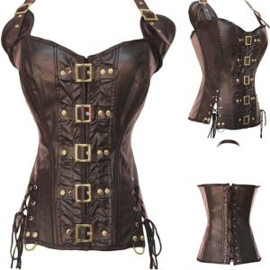 Corset Steampunk Syle Pirate Grande Taille Linda,  corset steampunk femme