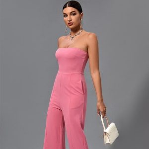 Combinaison Bustier Femme (Rose)