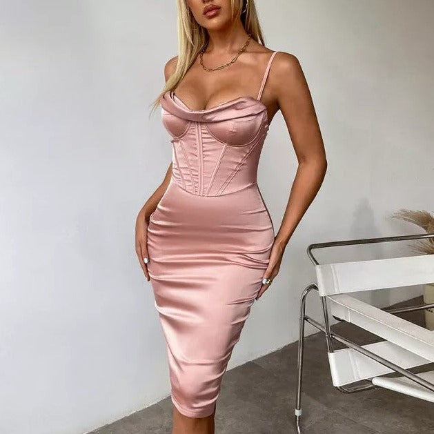 Sanstitre32 Robe Corset Cintrée Rose (Soirée) , robe corset patron