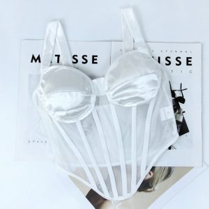 Corset Sexy et Transparent Blanc (Balconnet)