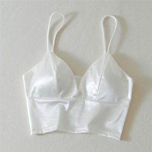 corset bustier sans manches de couleur blanc