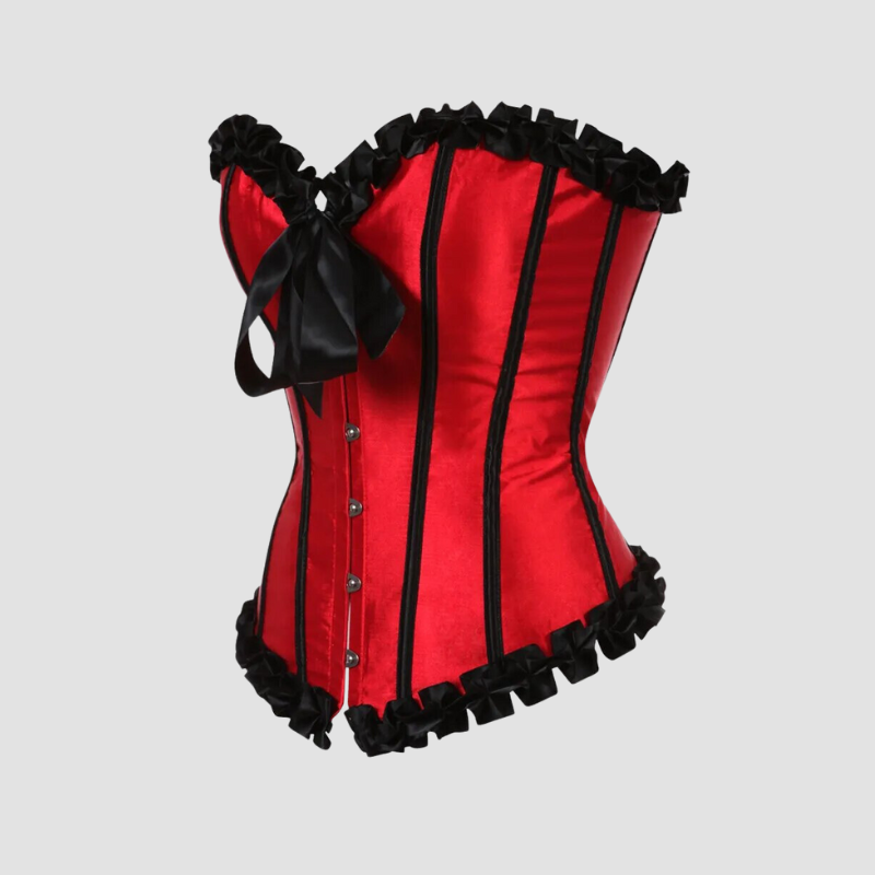 corset-dentelle-rouge-en-satin