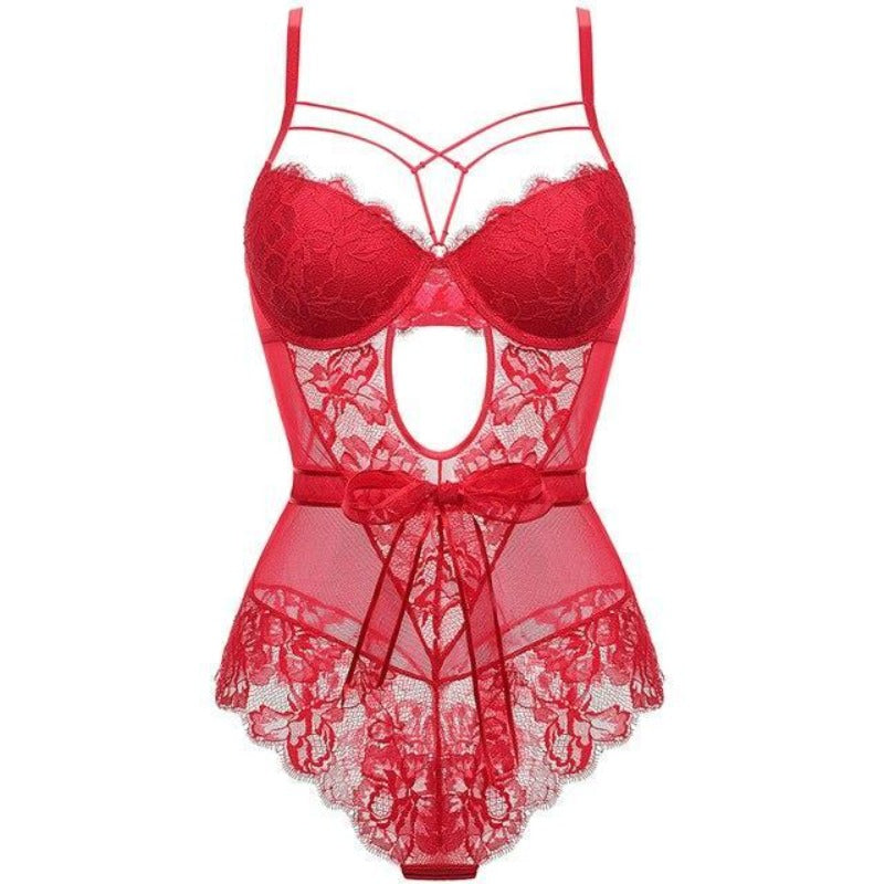corset-dentelle-rouge un corset de couleur rouge avec sa dentelle sexy