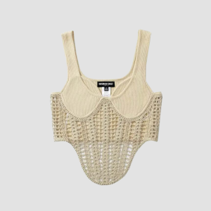 corset en crochet beige pour femme | Maison du Corset