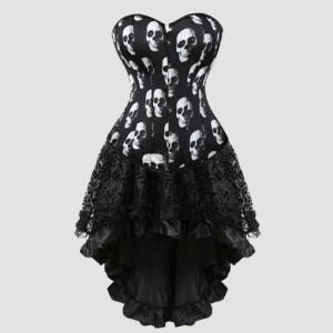 corset à jupe noir pour femme