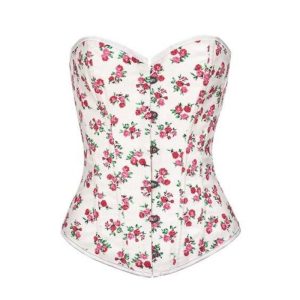 Corsets femme floral rouge et blanc | Maison du Corset