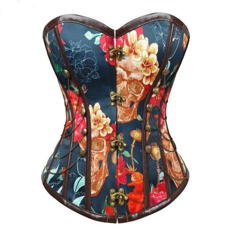 corset-femme-motifs-fleurie Corset femme avec fleur | Maison du Corset