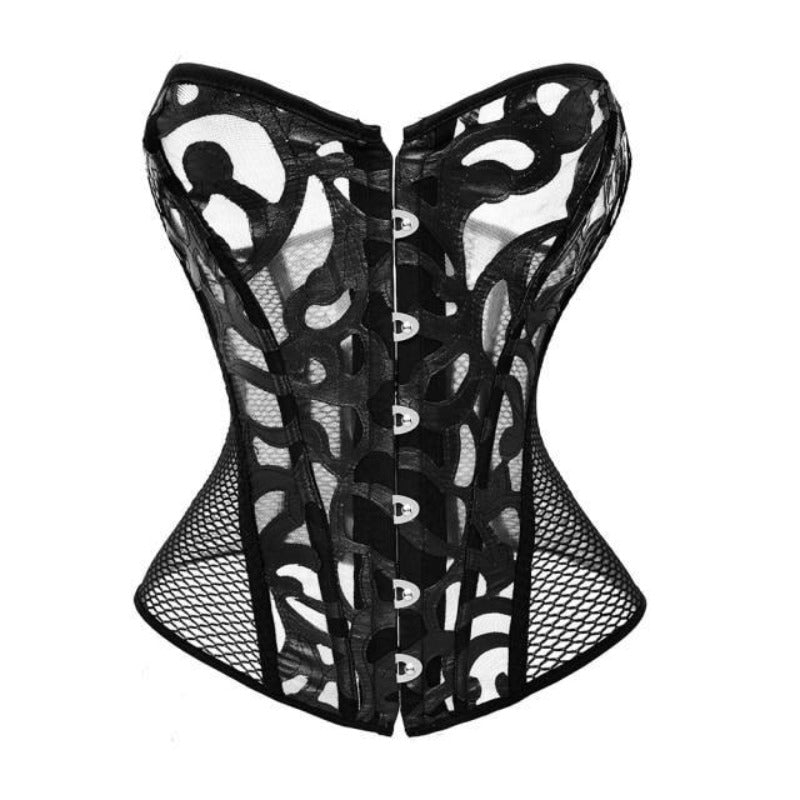 corset-femme-noir un corset de couleur noire pour femme | Maison du Corset