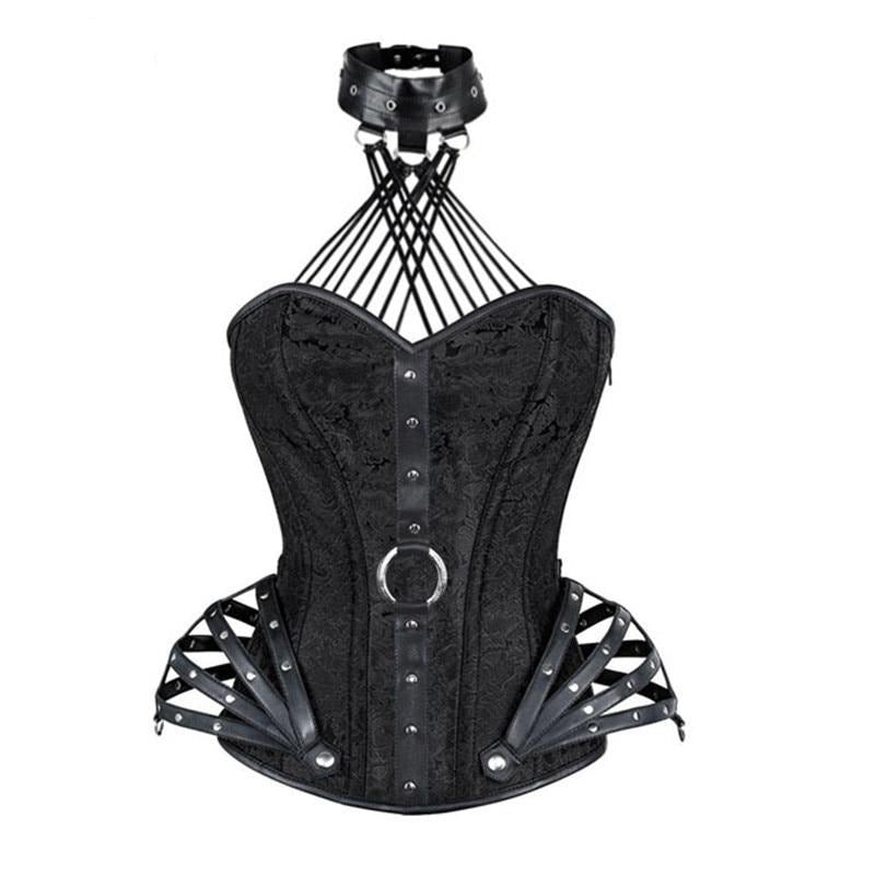 corset-look-vintage un corset noir avec un look rétro | Maison du Corset