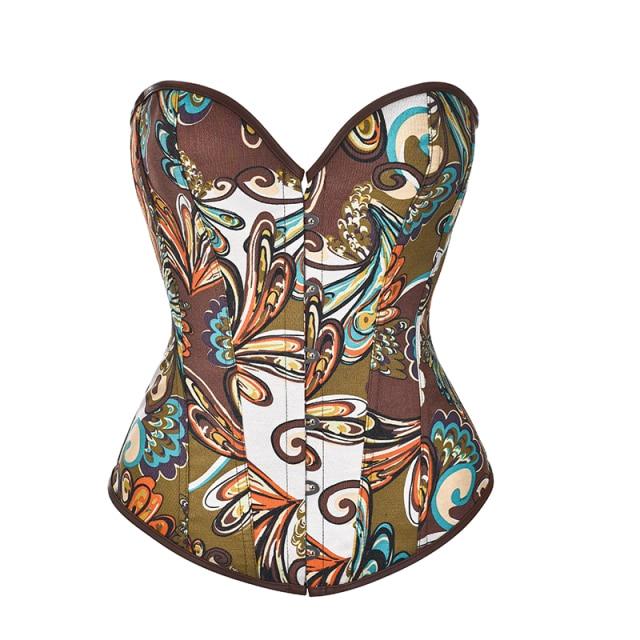 corset-marron-fleurie