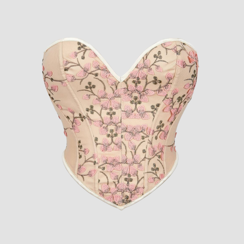 corset-overbust-floral corset overbust femme avec fleur