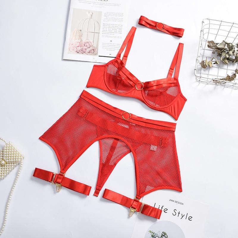 corset-porte-jarretelles-et-string-rouge Corset porte-jarretelles rouge avec string | Maison du Corset