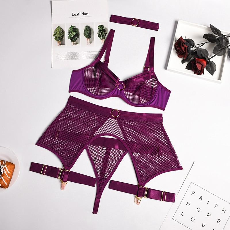 corset-porte-jarretelles-et-string-violet Corset porte-jarretelles violet avec string | Maison du Corset