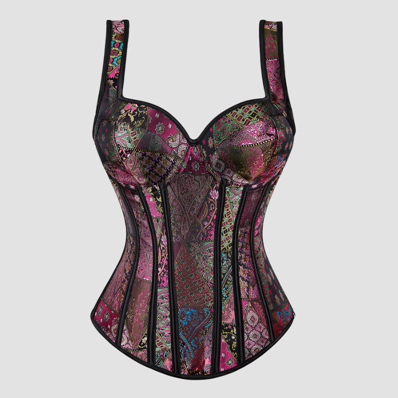 corset-steampunk-violet Corset Steampunk de couleur Violet