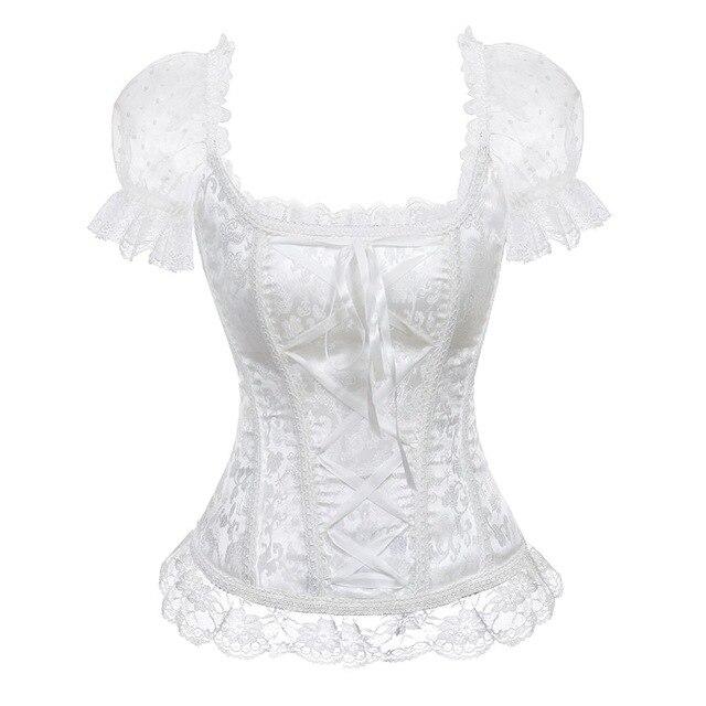 corset-style-ancien-blanc un corset de couleur blanc avec un style ancien