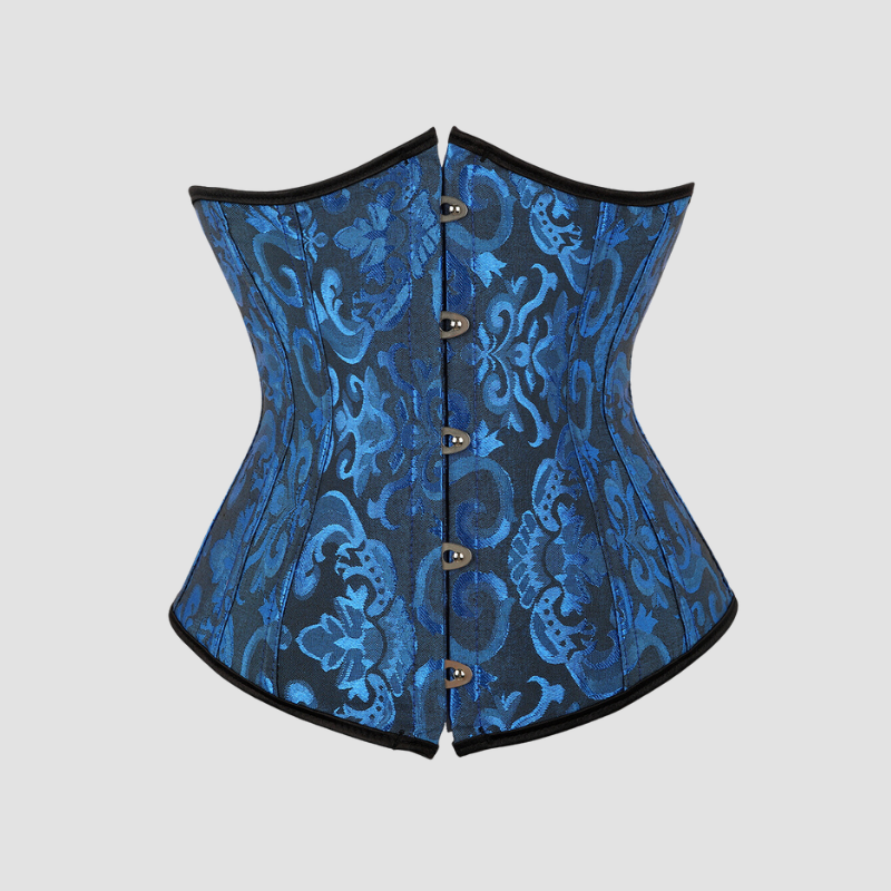 corset-underbust-bleu corset underbust de couleur bleu