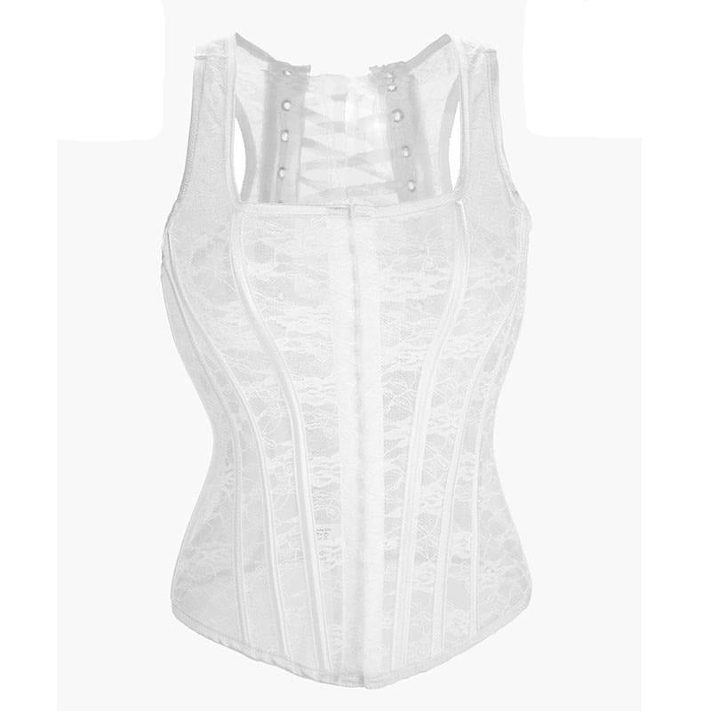 corset-vinatge-blanc-saint-valentin Corset Vintage spéciale Saint Valentin blanc | Maison du Corset