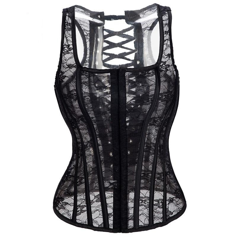 corset-vinatge-noir-saint-valentin Corset Vintage spéciale Saint Valentin Noir | Maison du Corset