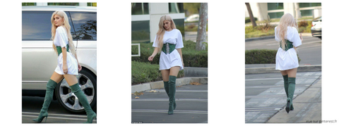 Kylie Jenner avec une ceinture corset