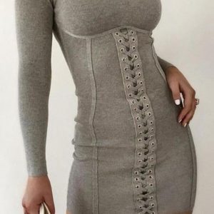 Robe Corset Avec Lacet | Maison du Corset