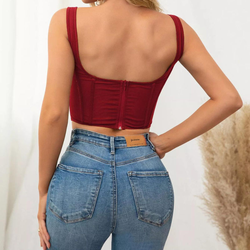 top-bustier-corset-pour-femme-rouge