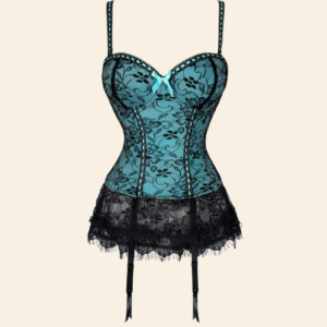 Corset Guêpière En Dentelle Avec Porte-Jarretelles Leah