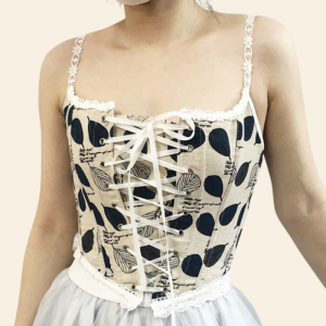 Corset Ancien de Style Renaissance à Lacets
