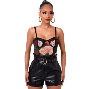 Top Corset Fleuri Pour Femme Mina (Body), topshop corset